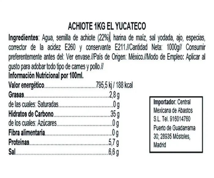 Achiote yucateco 1kg - Imagen 2