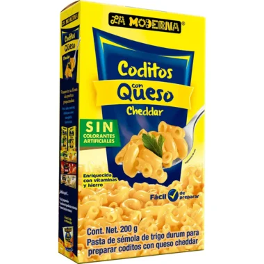 Coditos con queso 200g