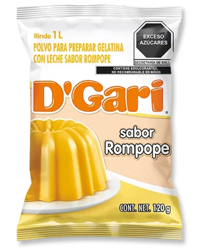 Gelatina DGari Rompope