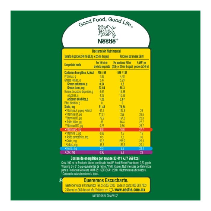 Leche Nutri Rindes 240 g - Imagen 2