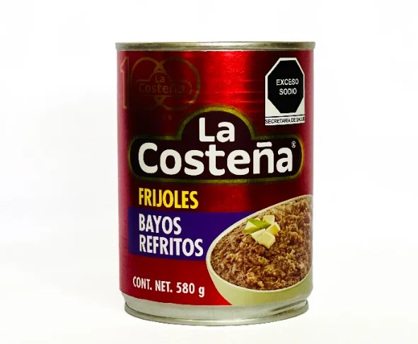 Frijoles bayos refritos 580 g