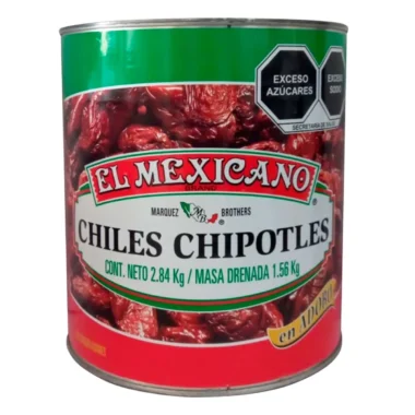 Chiles chipotles El Mexicano 2.84kg