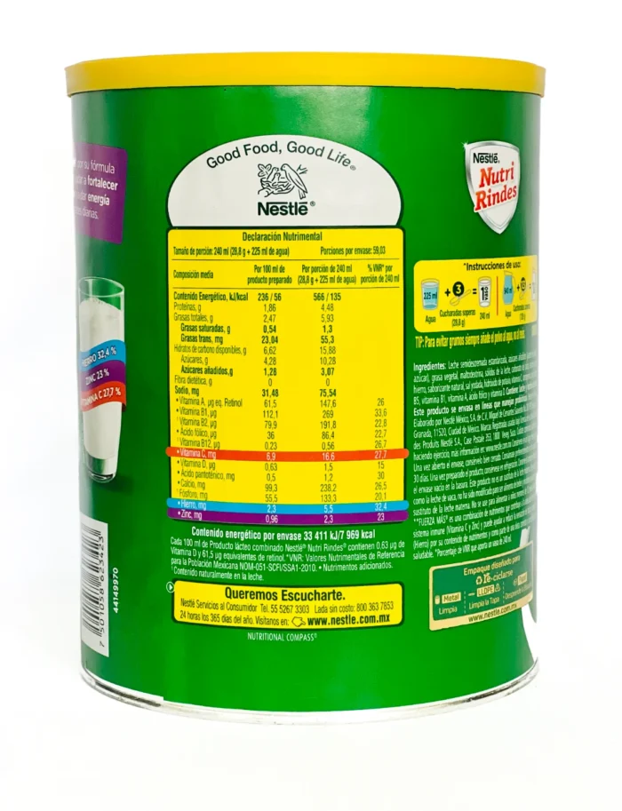 Leche Nutri Rindes 1.7kg - Imagen 2