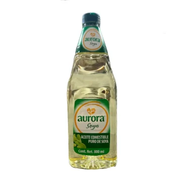 Aceite puro de soya Aurora 800 ml