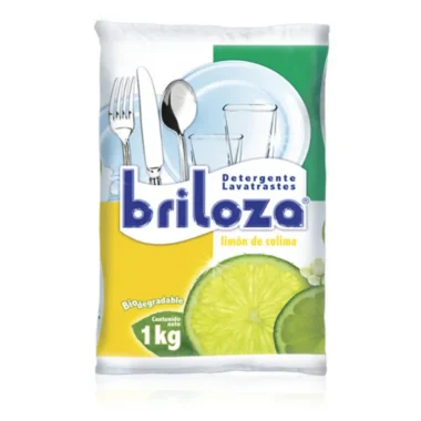 Detergente en polvo lavatrastes Briloza 1kg