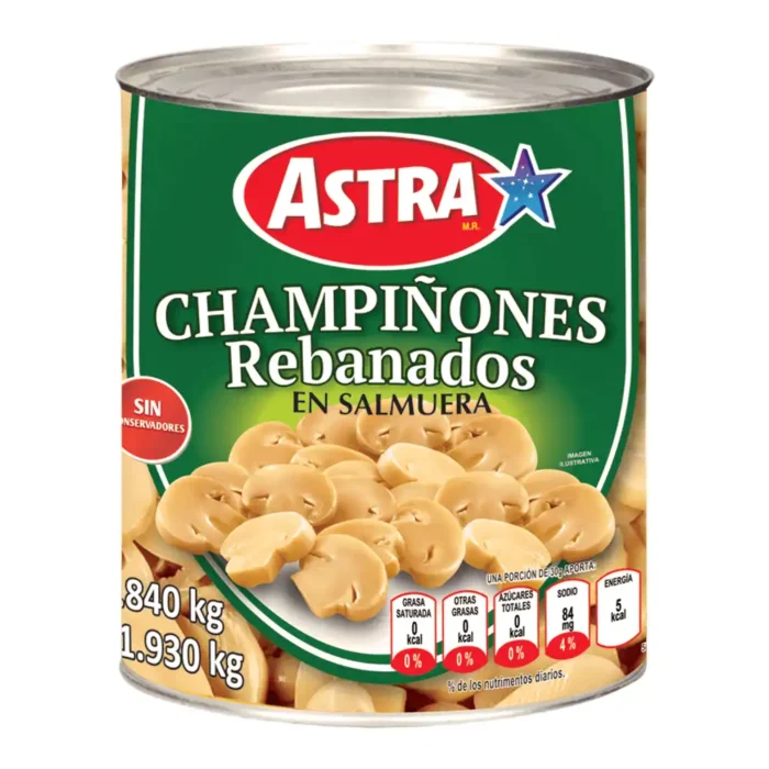 Champiñones rebanados 2.95kg