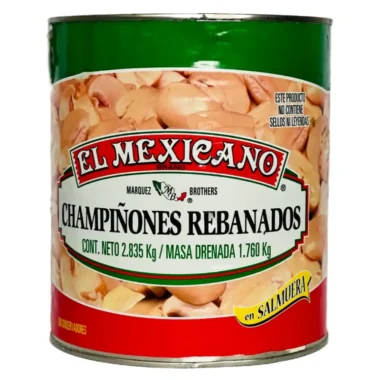 Champiñones rebanados 2.835kg