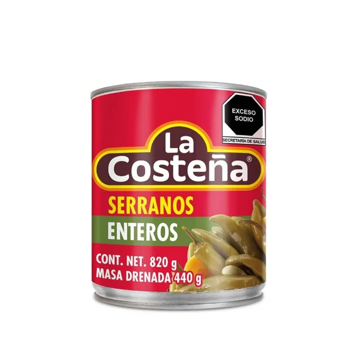 Chiles serranos La Costeña 820gr