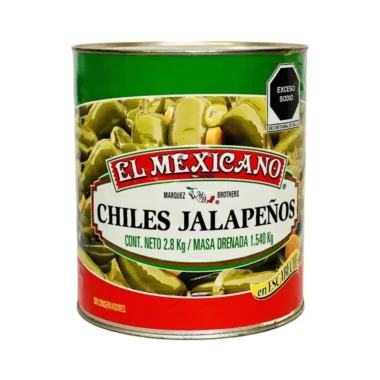 Chiles jalapeños El Mexicano 2.8kg