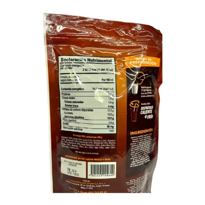 Chocolate en polvo Choco Zuma  250g - Imagen 2