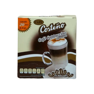 Café capuchino Costeño sobre