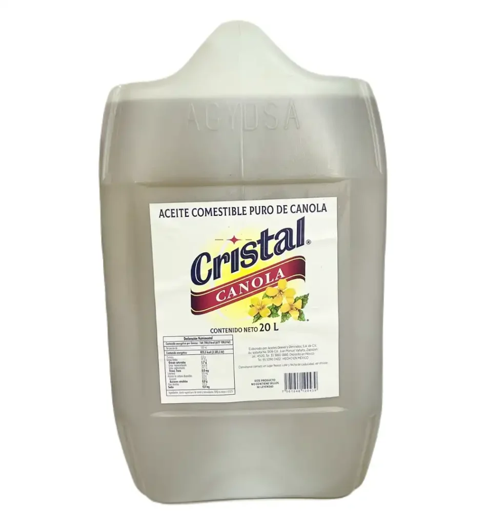 Aceite de canola Cristal 20L