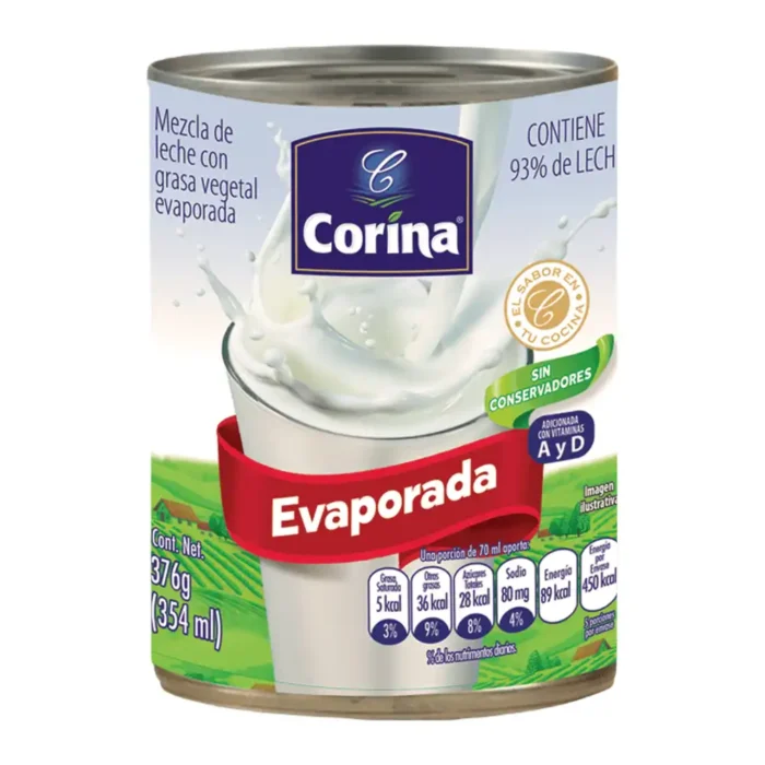 Leche evaporada 378g