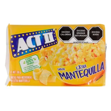 Palomitas sabor extra mantequilla