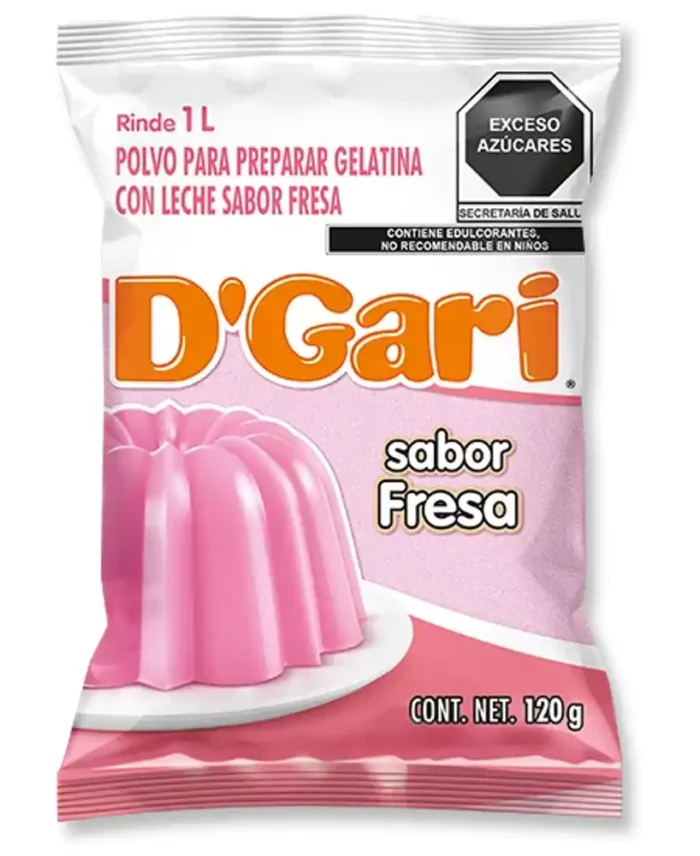 Gelatina DGari Fresa Leche