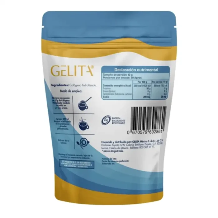 Colágeno HidrolizadoGelita 500g - Imagen 2