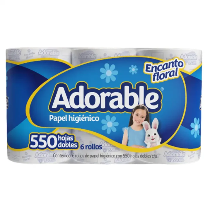 Papel higiénico Adorable 550
