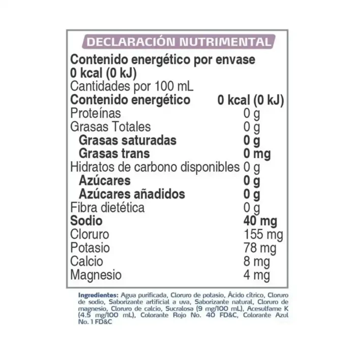 Electrolife Zero Uva 625ml - Imagen 2