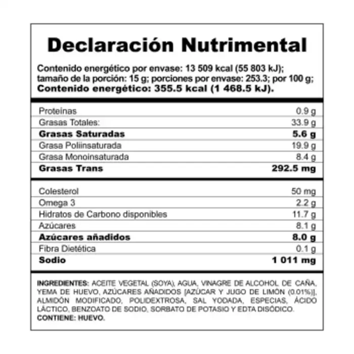 Aderezo de mayonesa para ensaladas 210g - Imagen 2
