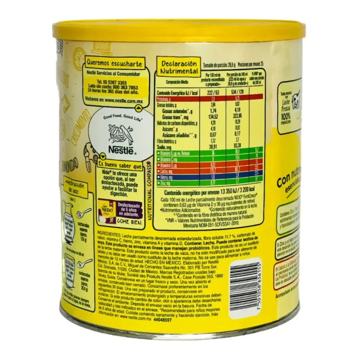 Leche Nido Forti-Crece 720g - Imagen 2