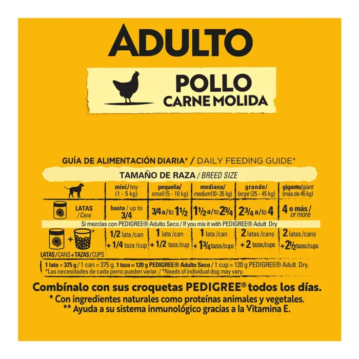 Pedigree adulto lata 625g - Imagen 2