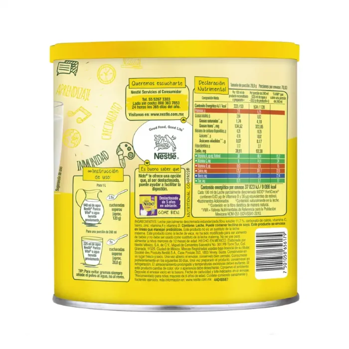 Leche Nido Forti Crece 2.04kg - Imagen 2