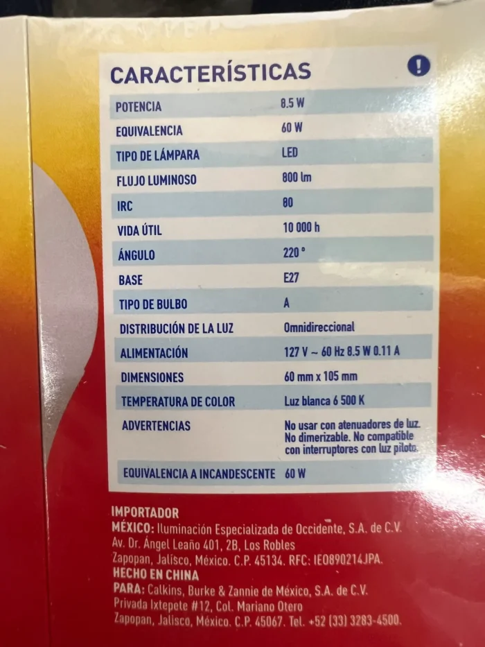 Foco Led Power Lite 8.5W - Imagen 2