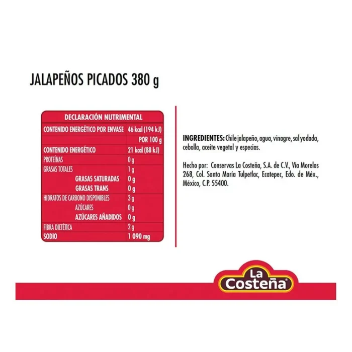 Jalapeños picados 380gr - Imagen 2