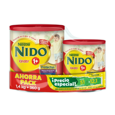 Leche Nido Kinder 1.4kg+360gr
