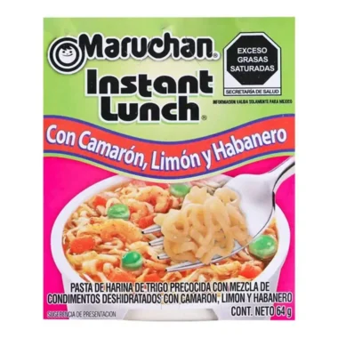 Maruchan sabor camarón, limón y habanero 64g