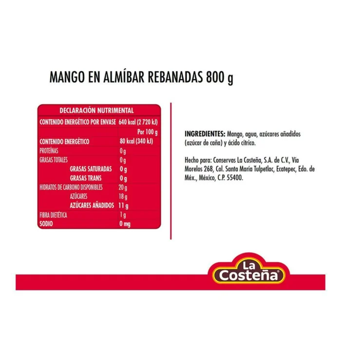 Mango en almíbar en rebanadas 800 g - Imagen 2