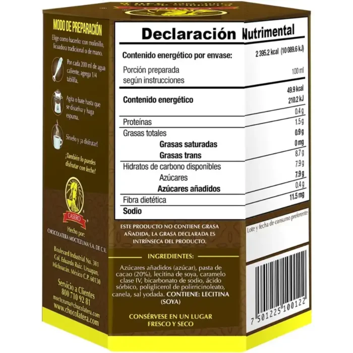 Chocolate Moctezuma casero 540g - Imagen 2