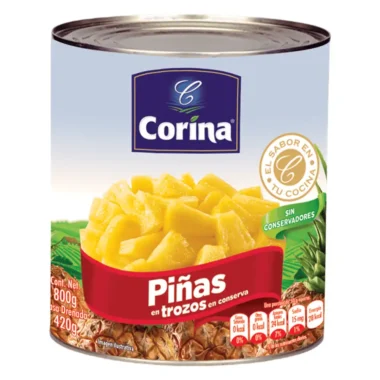 Piña en trozos 800g