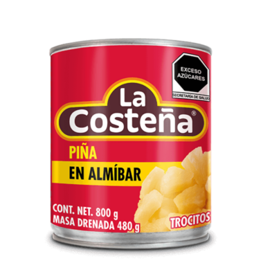 Piña en almíbar en trocitos 800 g