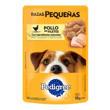 Pedigree sobre razas pequeñas Pollo 100gr