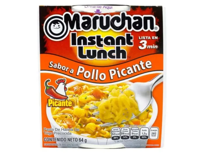 Maruchan sabor pollo picante 64g