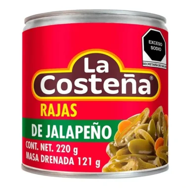 Rajas de jalapeño La Costeña 220gr