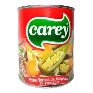 Rajas verdes de jalapeños 800gr