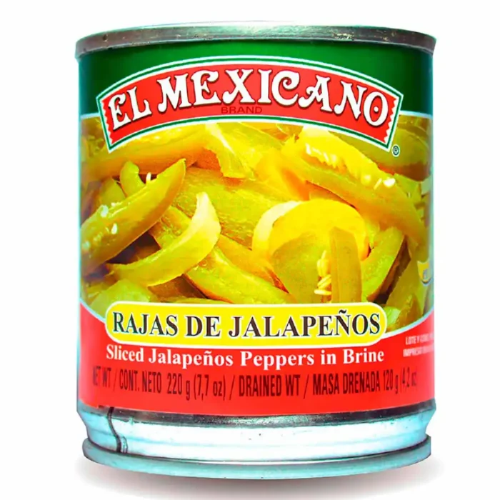 Rajas de jalapeño El Mexicano 220gr