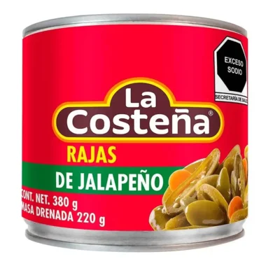Rajas de jalapeño La Costeña 380gr