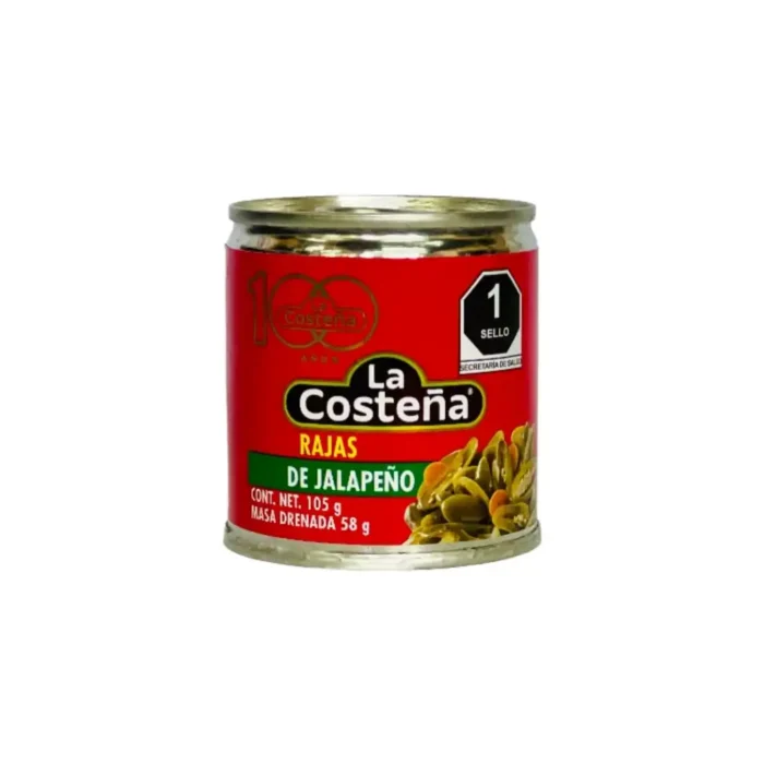 Rajas de jalapeño 105g