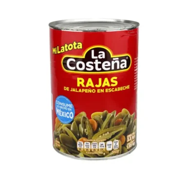 Rajas de jalapeño La Costeña 3.8kg