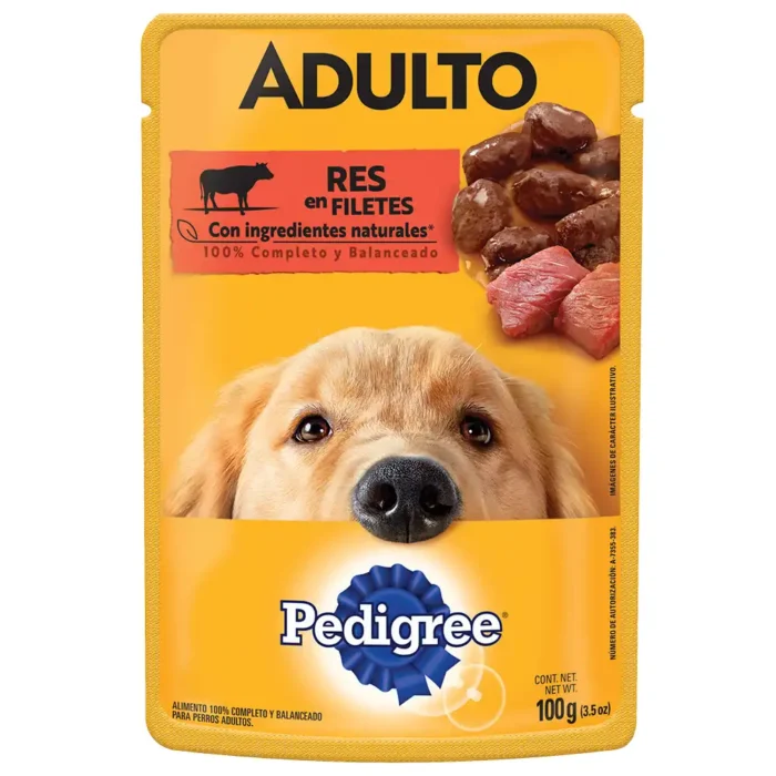 Pedigree sobre adulto Res 100gr