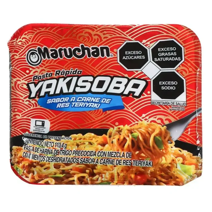 Sopa Yakisoba sabor res estilo Teriyaki 113.4g