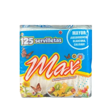 Servilletas Max 125pzs