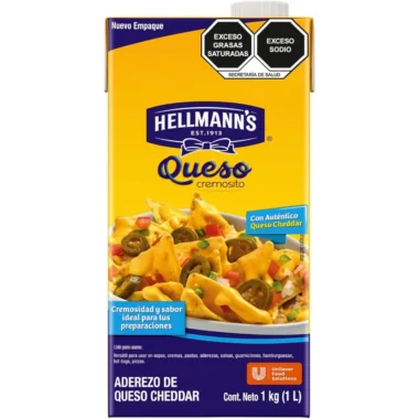 Hellmann's aderezo de queso cheddar 1kg
