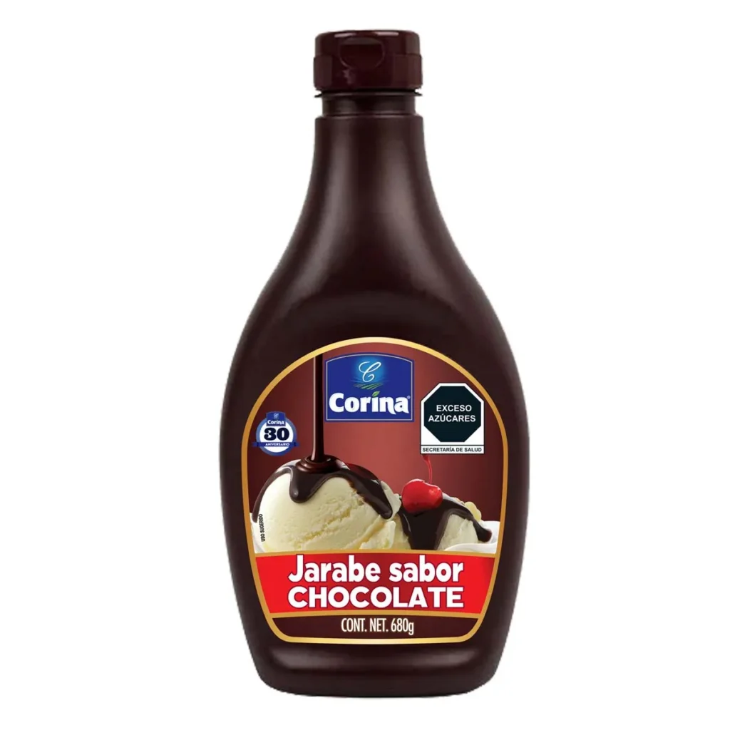 Jarabe sabor chocolate Corina 680g