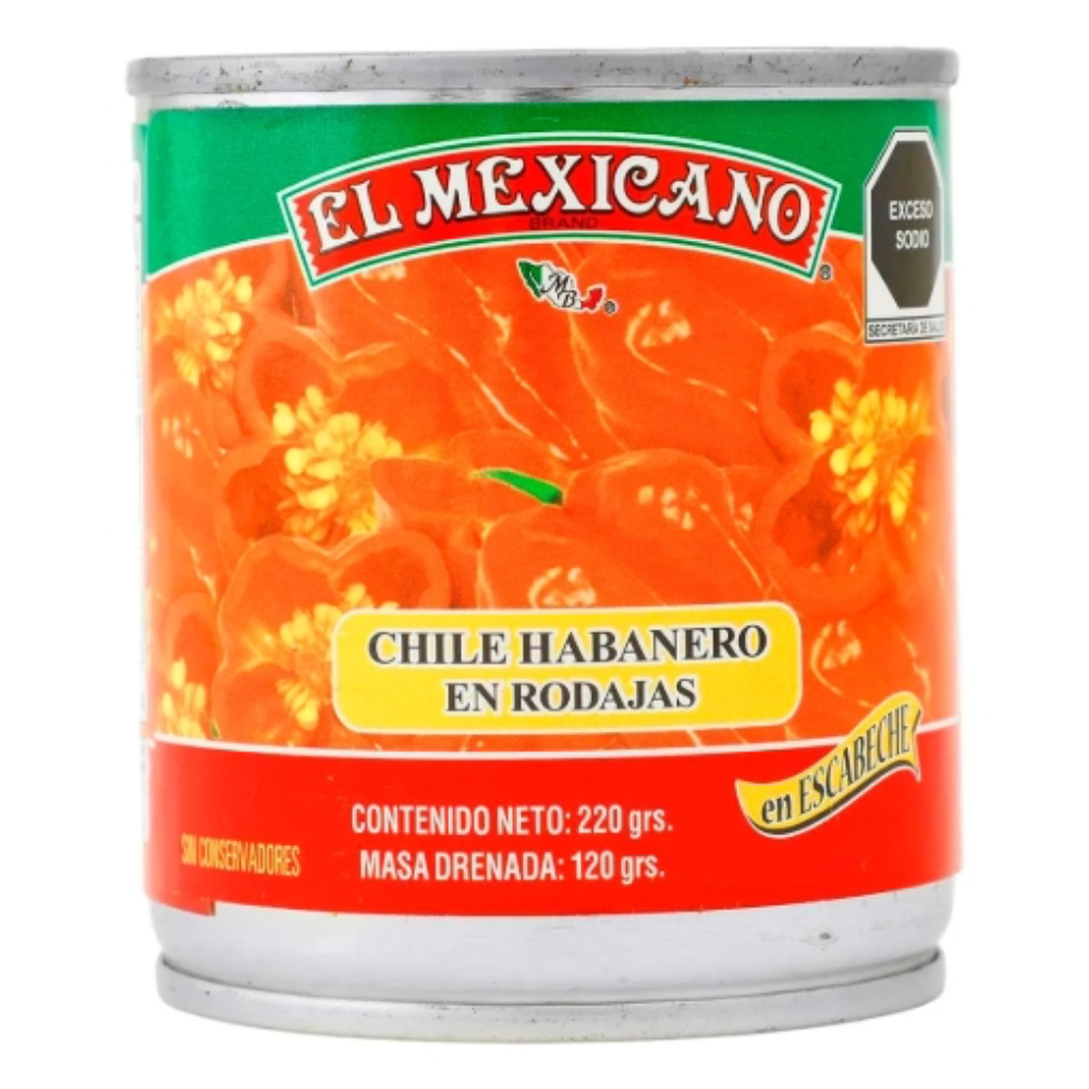 Chile Habanero El Mexicano 215gr